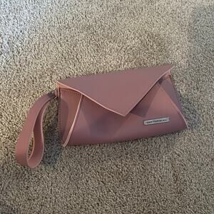 NEW Jantaminiau Vintage Rose Pink Clutch Purse Wristlet